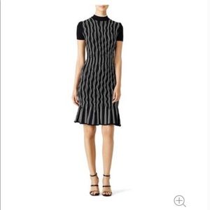Shoshanna ribbed pattern dress